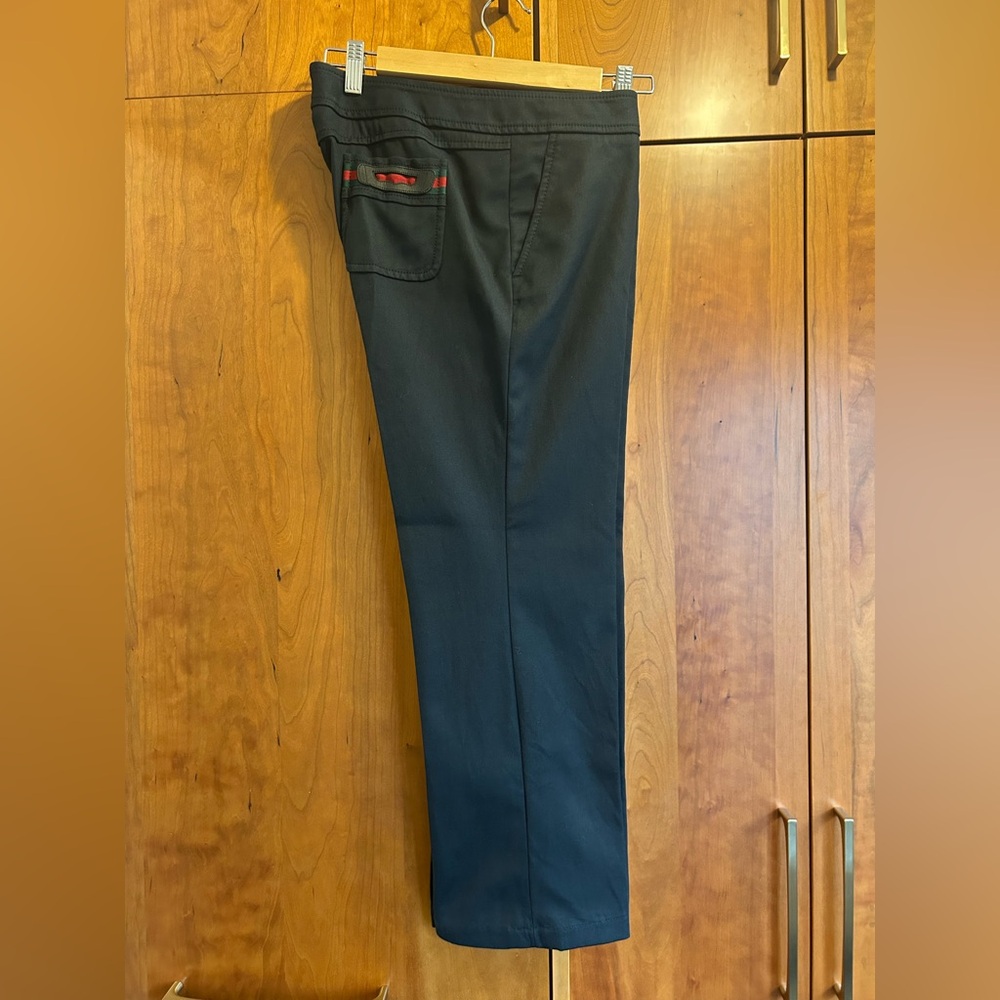 GUCCI women’s black trouser pants, luxury size 44 (fits like a US 6)